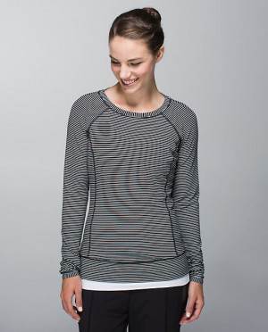Lululemon Race Your Pace LS: Angel Wings, Stripes Angel, Woman Tops ...