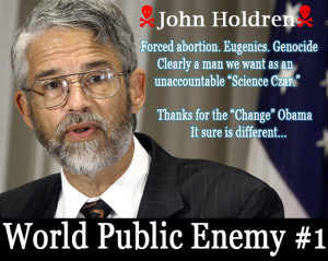In a book Holdren co-authored in 1977, the man now firmly in control ...