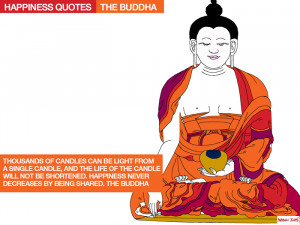 Happiness Quotes. The Buddha. Illustrations Kenneth buddha Jeans