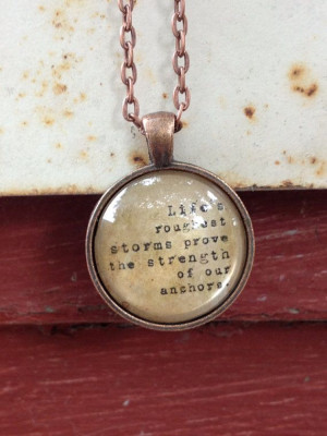 Life's roughest storms vintage copper quote by JosabelleStudio