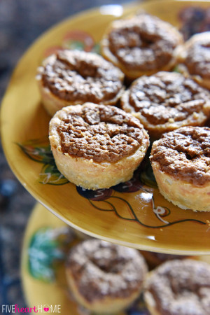 Mini Pecan Pies ~ flaky, tender crust requires no rolling and the ...