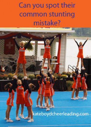 The cheerleading stunt mistake almost every base makes