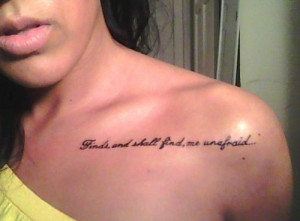 Girl Collar Bone Tattoo Quotes Girl collar bone tattoo quotes