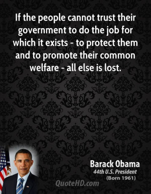 Barack Obama Trust Quotes