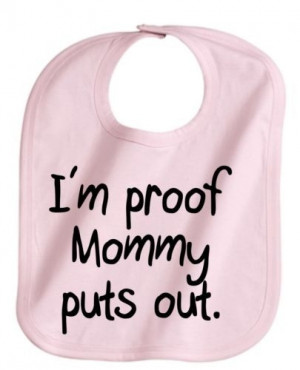 ... PUTS OUT FUNNY BABY GIRL PINK INFANT BABY BIB NEW by DaisyCombridge