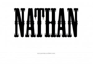 Tattoo Design Male Name Nathan