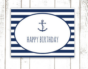 Anchor Birthday Card...
