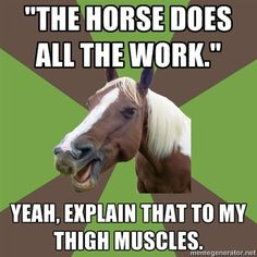 The horse does all the work.