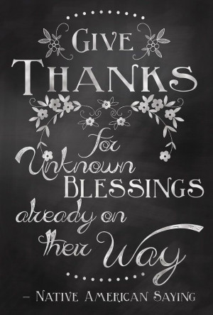 awesome chalkboard sign art | Give Thanks Quote Chalkboard Art Sign ...