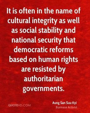 well as social stability and national security that democratic reforms ...