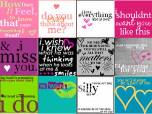 look at these love quotes. urggghhh they disgust me.i wonder how ...