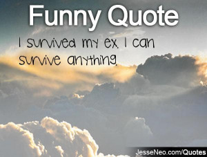 survived my ex. I can survive anything.