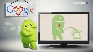 Google Maps Fiasco: Google Mascot Found Peeing On Apple Inc. Logo And ...