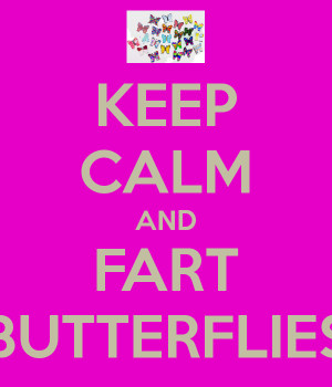 Keep calm and fart butterflies by Z0MGedELR1C