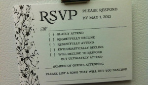 PHOTO: This Is the Best Wedding RSVP Card We’ve Ever Seen (Plus 31 ...