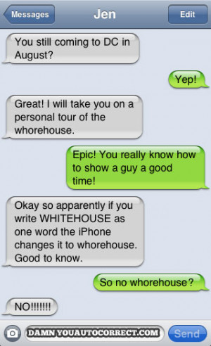 funny auto-correct texts - whore-tour