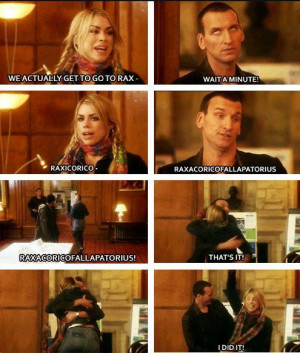 ... of the cutest things i ve ever seen the ninth doctor and rose tyler