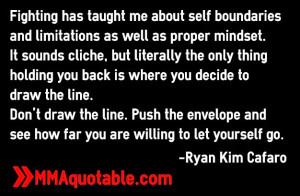 draw the line push the envelope and see how far you are willing to let ...