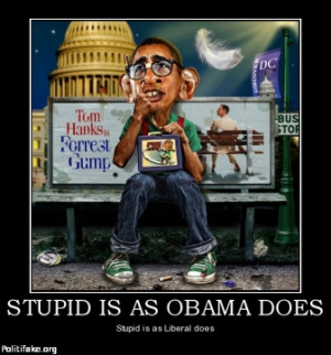 STUPID IS AS OBAMA DOES - Stupid is as Liberal does