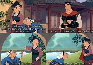 funny, mulan