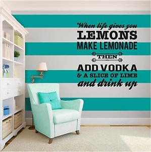 Life-Lemons-Love-Inspirational-Vinyl-Wall-Art-Quote-Home-Words-Phrase ...