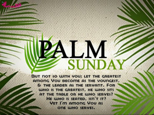 Holy Week and Palm Sunday Quote Picture