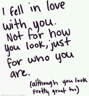 You look pretty great too