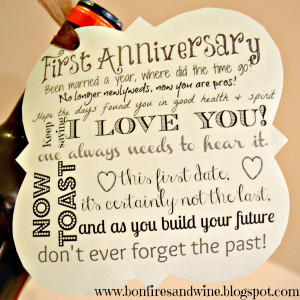 First Anniversary 1st Anniversary Poems