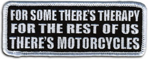 Funny Tab Patches Embroidered Motorcycle Slogan Patches