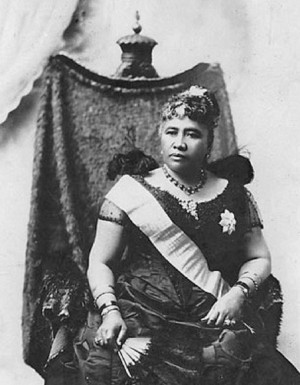 Queen Liliuokalani in a black dress Hawaiian Monarchy Hawaii