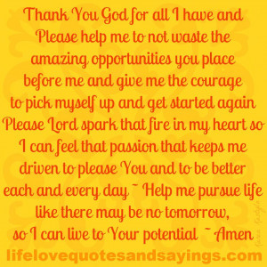 Thank You God... ♥