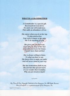 This reminds me of a special lady that died 13 years ago. Miss you ...