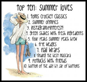 Top ten: summer loves