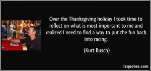 Over the Thanksgiving holiday I took time to reflect on what is most ...