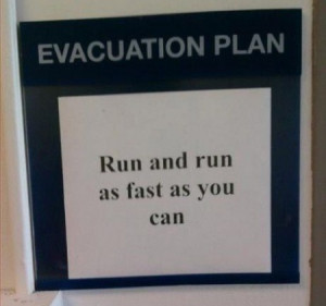 funny evacuation plan funny evacuation plan