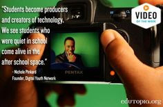 Students producing technology quote via www.Edutopia.org More