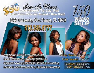 Promotional Flyer designed for a new hair braiding salon.