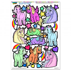 cute unicorns rainbows hearts stars clouds horse pony pegasus slap