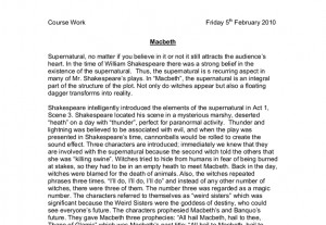 Essay help macbeth