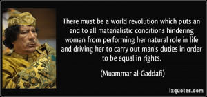 There must be a world revolution which puts an end to all ...