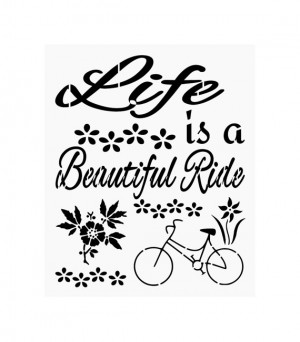 Primitive Stencil for Signs, Crafts, Life Is A Beautiful Ride ...