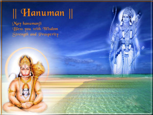 Quotes for Lord Hanuman with wallpaper