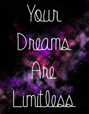 ... tags for this image include: dreams, galaxy, limitless, love and quote