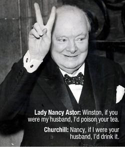 Winston Churchill. Lady Nancy Astor is one of the Americans whose ...