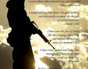 Soldier Poem Print Military Army Navy Marines Air Force Coast Pictures