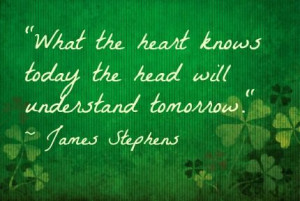 Happy Valentine's Day! A wonderful love quote from an Irish writer! Do ...