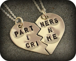 Partners in Crime Necklaces Best Friend Jewelry par SometimesTwice
