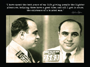 Capone Accused Quote Poster: click to enlarge