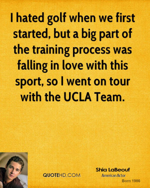 ... falling in love with this sport, so I went on tour with the UCLA Team
