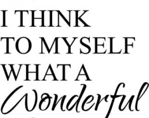 World LOUIS ARMSTRONG 21x 22 Vinyl Decor Wall Lettering Words Quotes ...